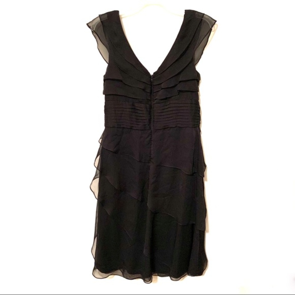 Adrianna Papell Occasions Layered Black Dr… - Picture 2 of 8